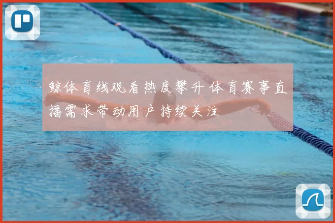 鲸体育线观看热度攀升 体育赛事直播需求带动用户持续关注